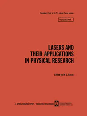 Basov |  Lasers and Their Applications in Physical Research | eBook | Sack Fachmedien