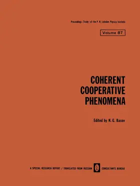 Basov |  Coherent Cooperative Phenomena | Buch |  Sack Fachmedien