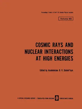Skobel tsyn |  Cosmic Rays and Nuclear Interactions at High Energies | Buch |  Sack Fachmedien