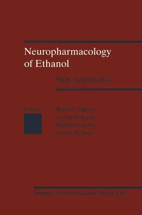 KOOB / LEWIS / MEYER |  Neuropharmacology of Ethanol | Buch |  Sack Fachmedien