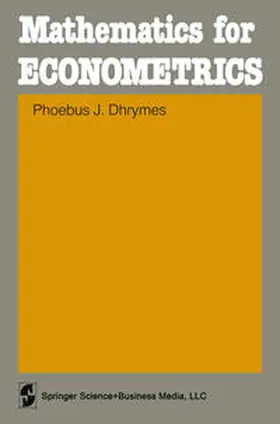 Dhrymes |  Mathematics for Econometrics | eBook | Sack Fachmedien