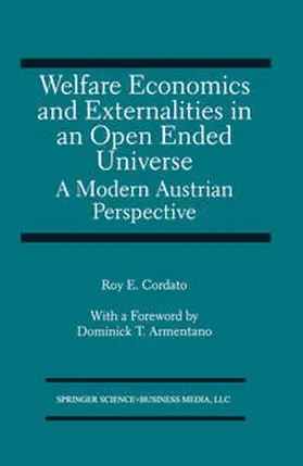 Cordato | Welfare Economics and Externalities In An Open Ended Universe | E-Book | sack.de