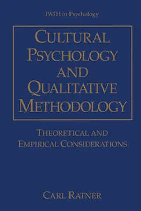 Ratner |  Cultural Psychology and Qualitative Methodology | eBook | Sack Fachmedien