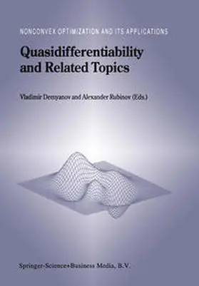 Demyanov / Rubinov |  Quasidifferentiability and Related Topics | eBook | Sack Fachmedien