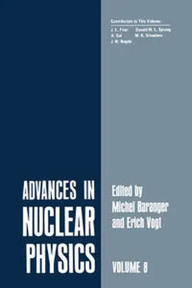 Friar / Gal / Negele |  Advances in Nuclear Physics | eBook | Sack Fachmedien