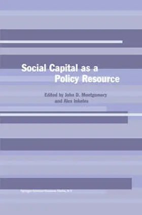 Montgomery / Inkeles |  Social Capital as a Policy Resource | eBook | Sack Fachmedien