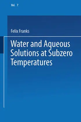 Franks |  Water and Aqueous Solutions at Subzero Temperatures | eBook | Sack Fachmedien