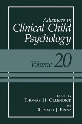 Prinz / Ollendick |  Advances in Clinical Child Psychology | Buch |  Sack Fachmedien
