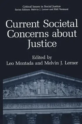 Montada / Lerner |  Current Societal Concerns about Justice | eBook | Sack Fachmedien