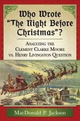 Jackson |  Who Wrote "The Night Before Christmas"? | Buch |  Sack Fachmedien