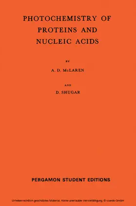 McLaren / Shugar / Alexander |  Photochemistry of Proteins and Nucleic Acids | eBook | Sack Fachmedien