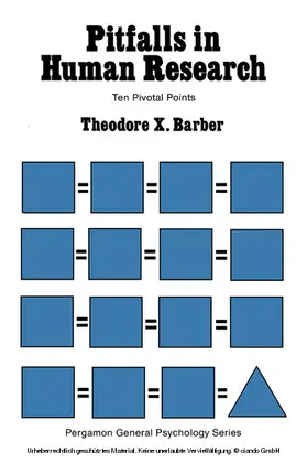 Barber / Goldstein / Krasner |  Pitfalls in Human Research | eBook | Sack Fachmedien