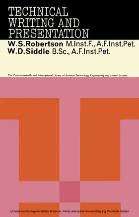 Robertson / Siddle / Brown |  Technical Writing & Presentation | eBook | Sack Fachmedien