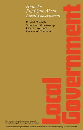 Snape / Chandler |  How to Find Out About Local Government | eBook | Sack Fachmedien
