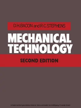 Bacon / Stephens |  Mechanical Technology | eBook | Sack Fachmedien