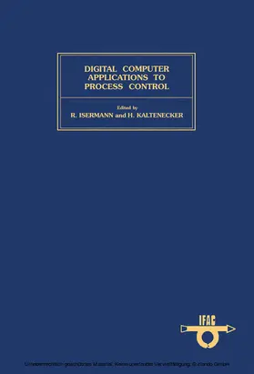 Isermann / Kaltenecker |  Digital Computer Applications to Process Control | eBook | Sack Fachmedien