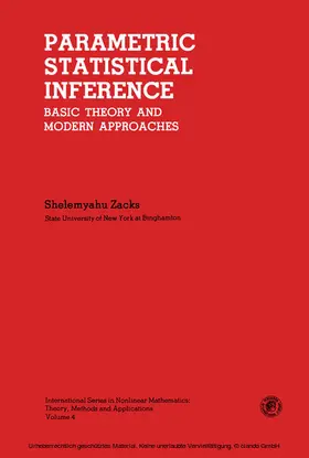 Zacks / Lakshmikantham / Tsokos |  Parametric Statistical Inference | eBook | Sack Fachmedien