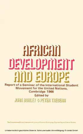 Tregear / Burley |  African Development and Europe | eBook | Sack Fachmedien