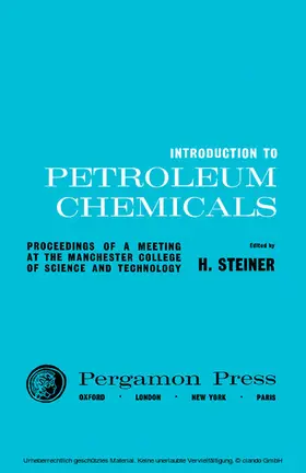 Steiner |  Introduction to Petroleum Chemicals | eBook | Sack Fachmedien