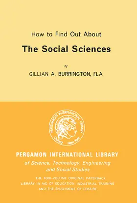 Burrington / Chandler |  How to Find Out About the Social Sciences | eBook | Sack Fachmedien