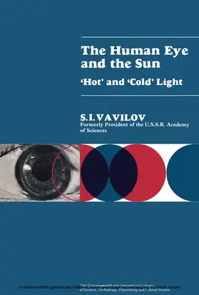 Vavilov / Tolansky |  The Human Eye and the Sun | eBook | Sack Fachmedien