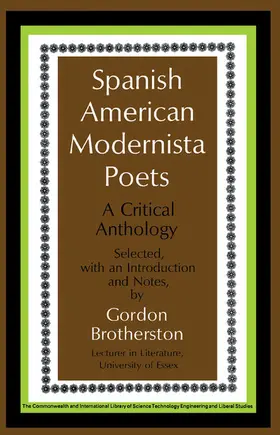 Brotherston |  Spanish American Modernista Poets | eBook | Sack Fachmedien