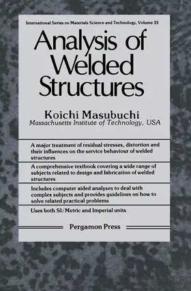 Masubuchi / Hopkins |  Analysis of Welded Structures | eBook | Sack Fachmedien
