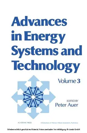 Auer |  Advances in Energy Systems and Technology | eBook | Sack Fachmedien