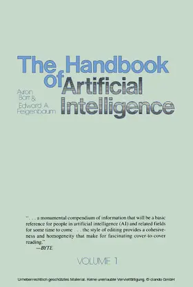 Barr / Feigenbaum |  The Handbook of Artificial Intelligence | eBook | Sack Fachmedien