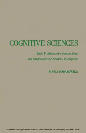 Nowakowska |  Cognitive Sciences | eBook | Sack Fachmedien