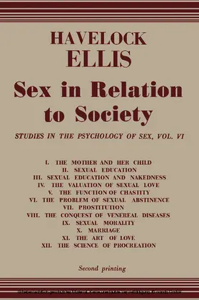 Ellis |  Sex in Relation to Society | eBook | Sack Fachmedien
