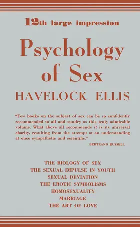 Ellis |  Psychology of Sex | eBook | Sack Fachmedien