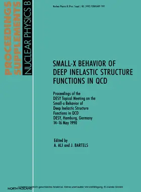 Ali / Bartels |  Small-X Behavior of Deep Inelastic Structure Functions in QCD | eBook | Sack Fachmedien