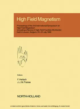 Herlach / Franse |  High Field Magnetism | eBook | Sack Fachmedien