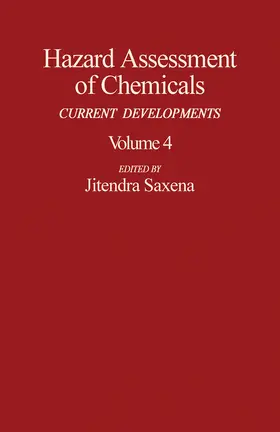 Saxena |  Hazard Assessment of Chemicals | eBook | Sack Fachmedien