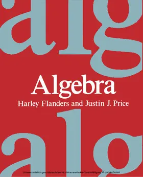Flanders / Price |  Algebra | eBook | Sack Fachmedien