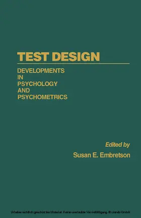 Embretson |  Test Design | eBook | Sack Fachmedien