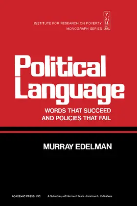 Edelman |  Political Language | eBook | Sack Fachmedien