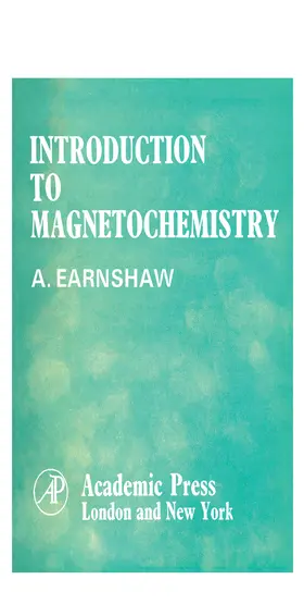 Earnshaw |  Introduction to Magnetochemistry | eBook | Sack Fachmedien