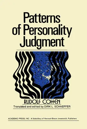 Cohen |  Patterns of Personality Judgment | eBook | Sack Fachmedien