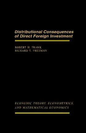 Frank / Freeman / Shell |  Distributional Consequences of Direct Foreign Investment | eBook | Sack Fachmedien