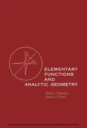 Flanders |  Elementary Functions and Analytic Geometry | eBook | Sack Fachmedien