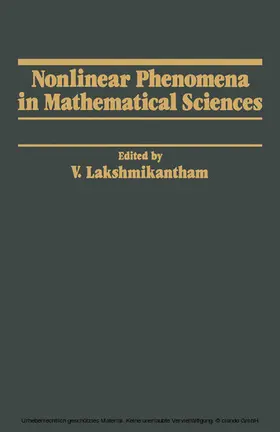 Lakshmikantham |  Nonlinear Phenomena in Mathematical Sciences | eBook | Sack Fachmedien