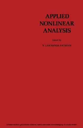Lakshmikantham |  Applied Nonlinear Analysis | eBook | Sack Fachmedien