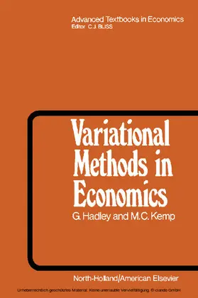 Hadley / Kemp / Bliss |  Variational Methods in Economics | eBook | Sack Fachmedien