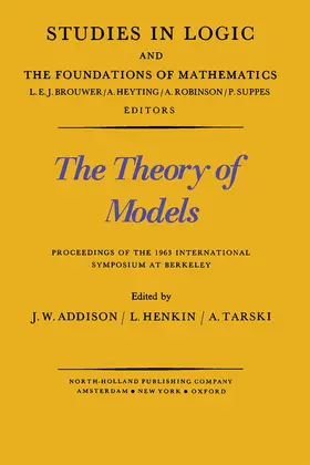 Addison / Henkin / Tarski |  The Theory of Models | eBook | Sack Fachmedien