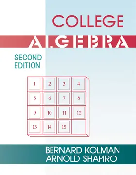 Kolman / Shapiro |  College Algebra | eBook | Sack Fachmedien