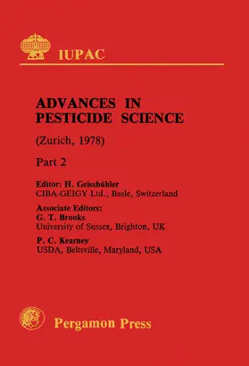 Geissb?hler / Brooks / Kearney |  Synthesis of Pesticides Chemical Structure and Biological Activity Natural Products with Biological Activity | eBook | Sack Fachmedien