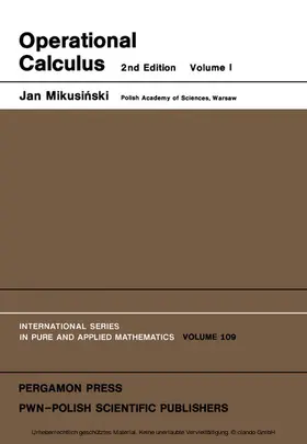 Mikusinski / Sneddon |  Operational Calculus | eBook | Sack Fachmedien