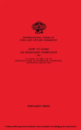 Stuart |  How to Name an Inorganic Substance | eBook | Sack Fachmedien
